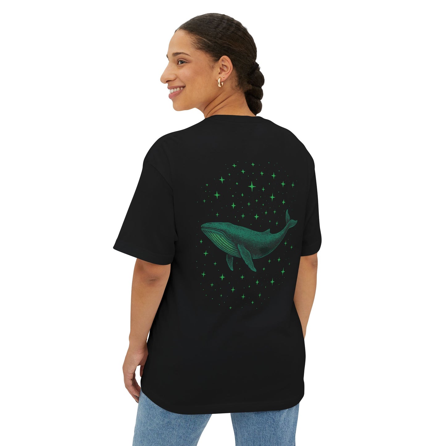 Celestial Whale Oversized Tee
