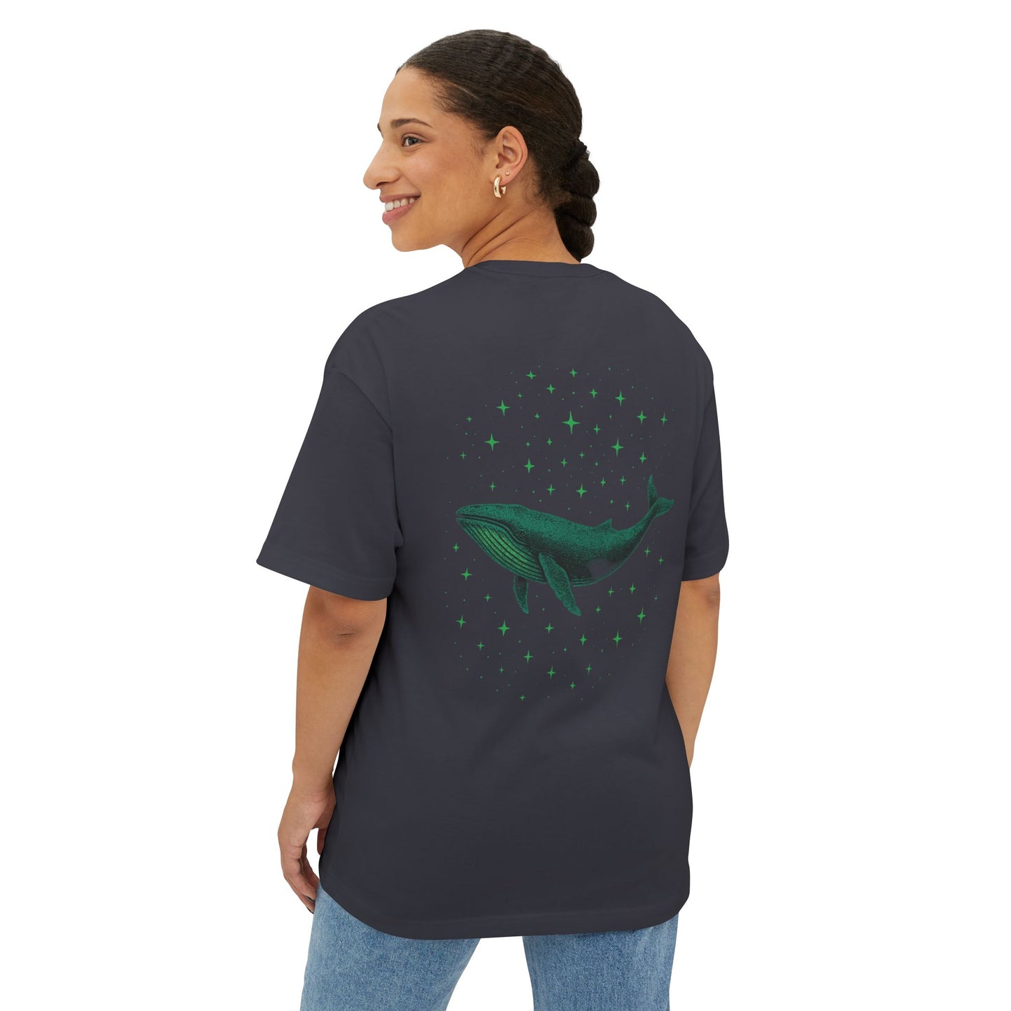 Celestial Whale Oversized Tee