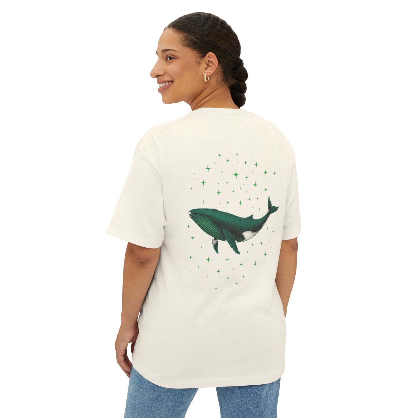 Celestial Whale Oversized Tee