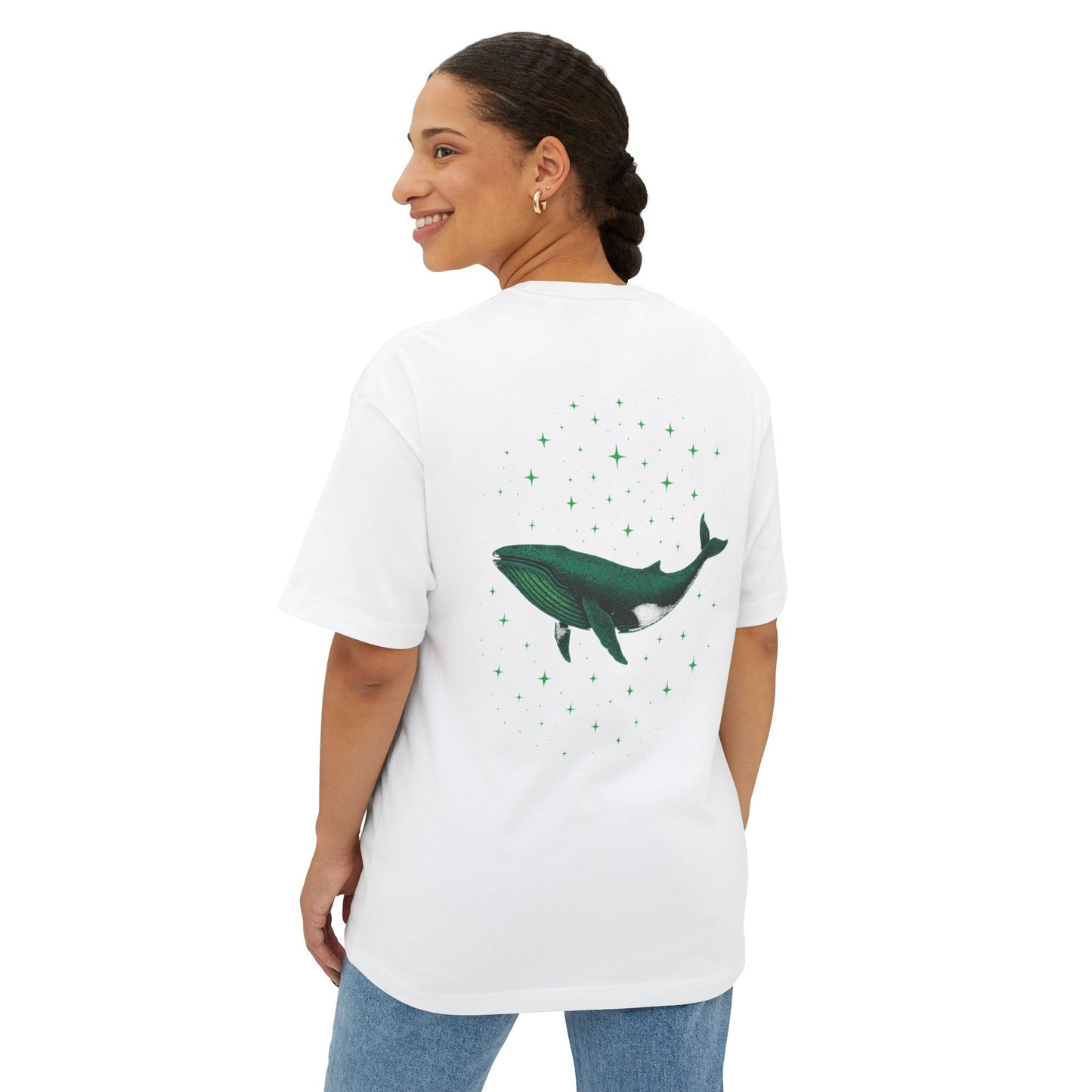 Celestial Whale Oversized Tee