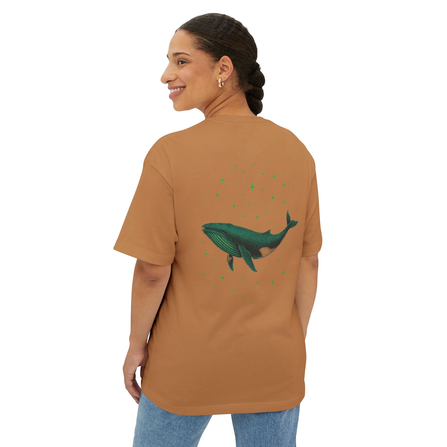 Celestial Whale Oversized Tee