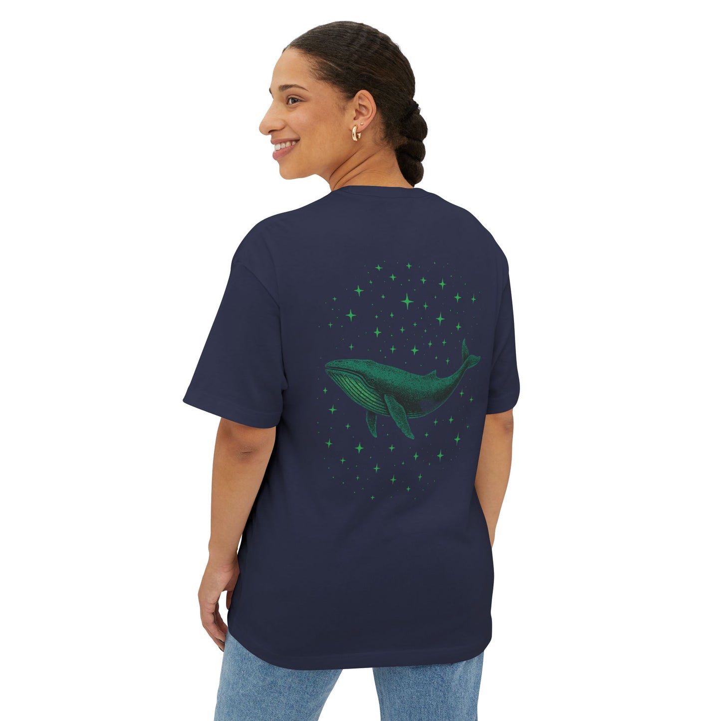 Celestial Whale Oversized Tee