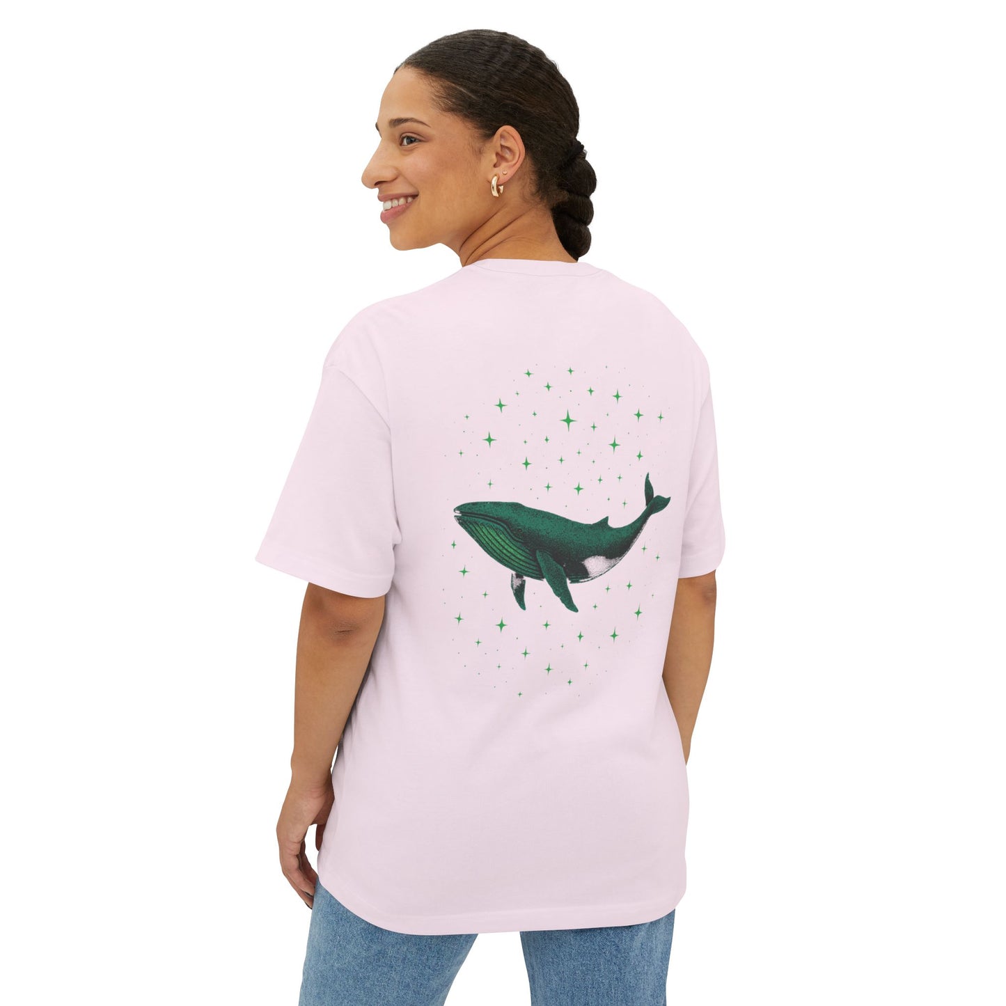 Celestial Whale Oversized Tee