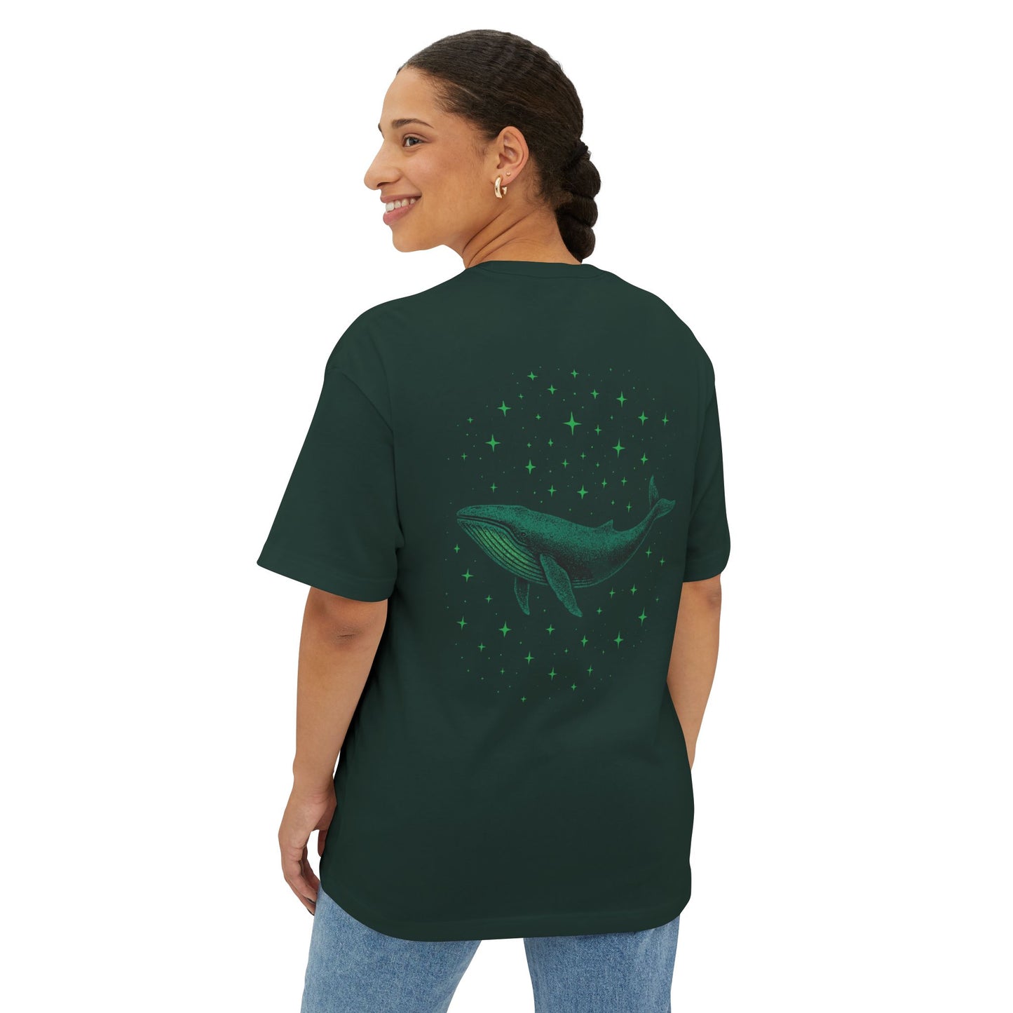 Celestial Whale Oversized Tee